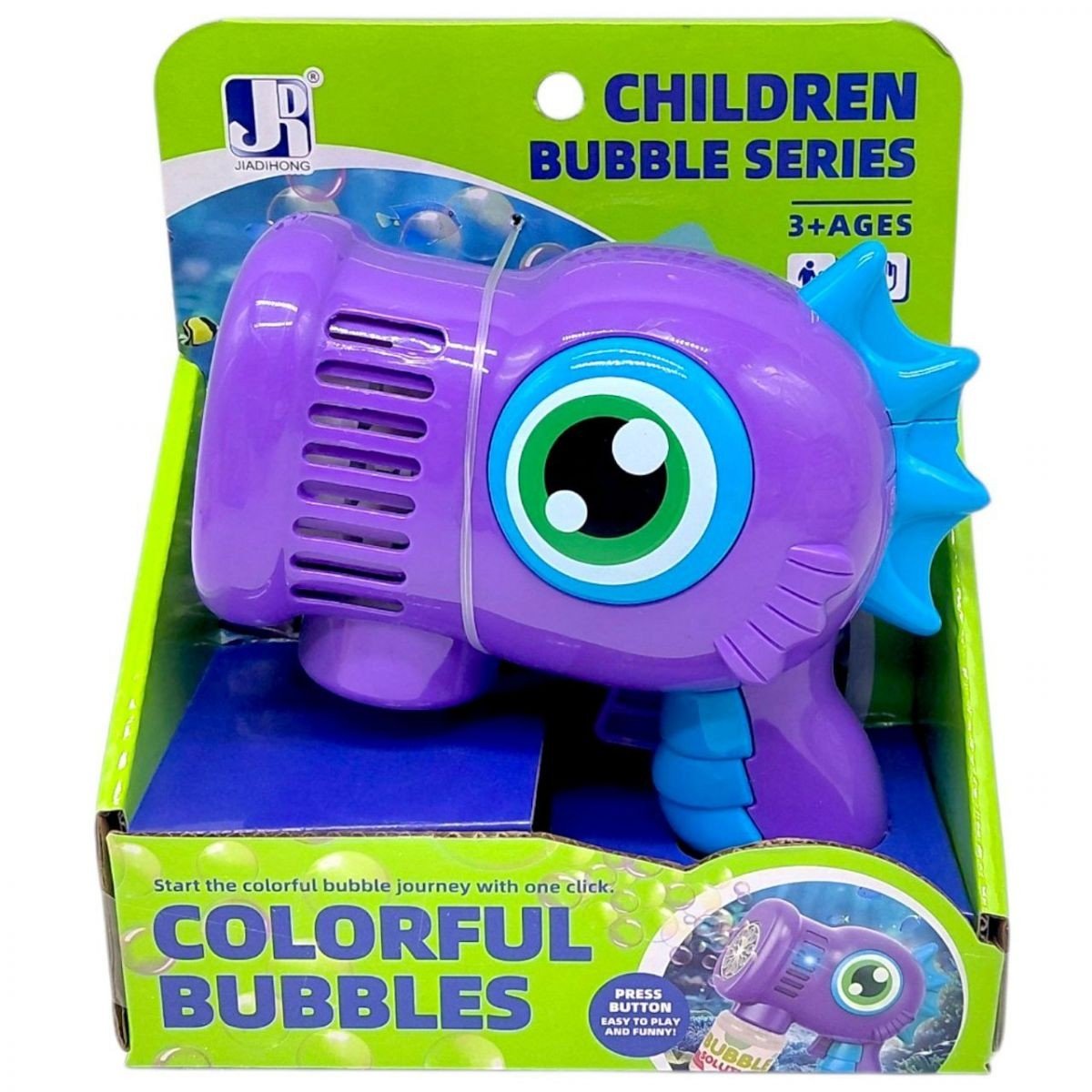 Фото1.Бульбашкомет морський коник в коробці (ФІОЛЕТОВИЙ)