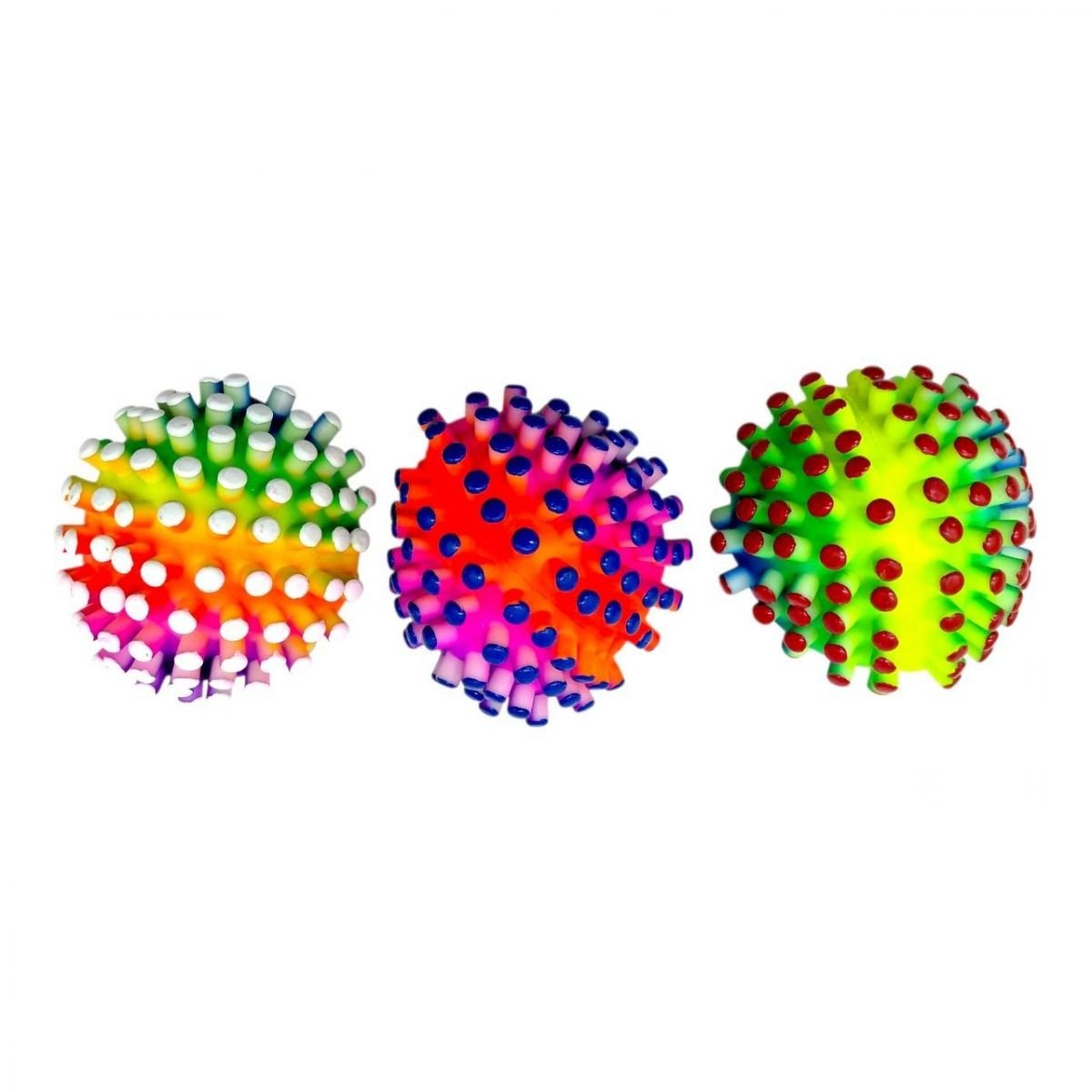 Фото1.Мʼяч гумовий 3ʼʼ (мікс кольори) 90г