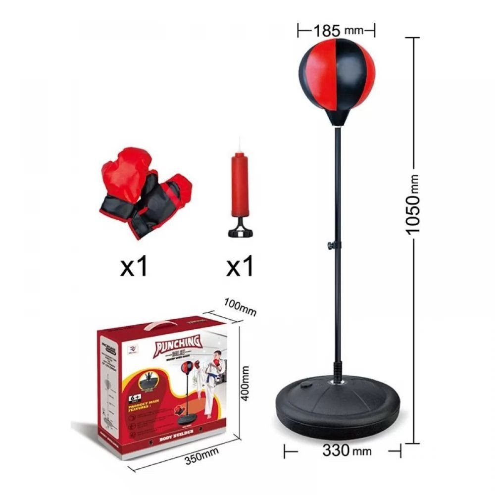 Фото1.Боксерська груша на стійці з рукавичками та насосом (кор.40*10*35 см)