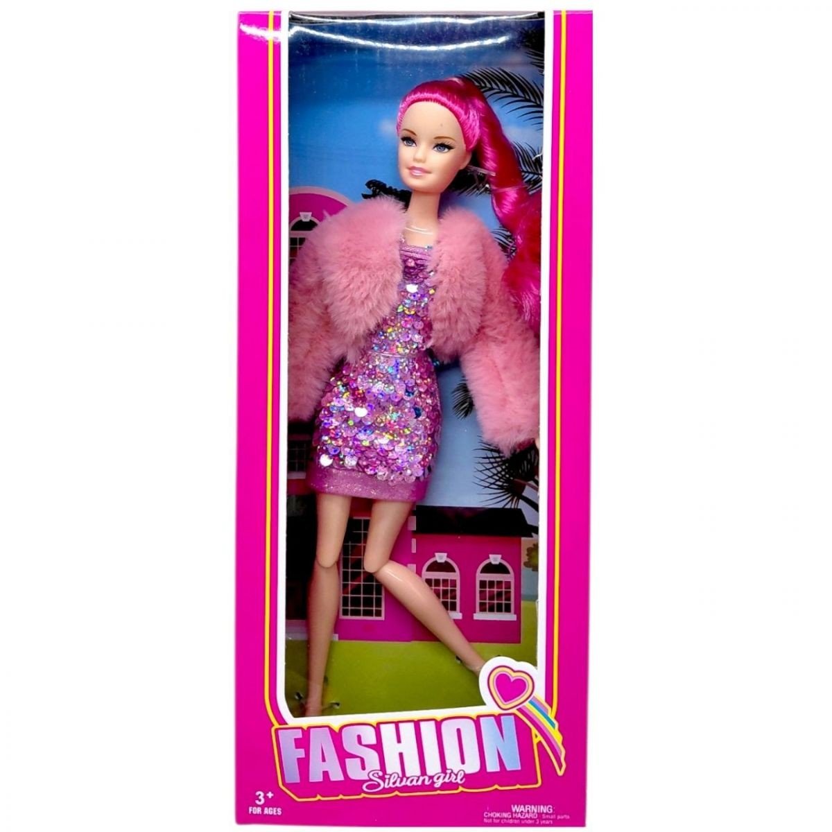 Фото1.Лялька а у стильному вбранні (РОЖЕВА)