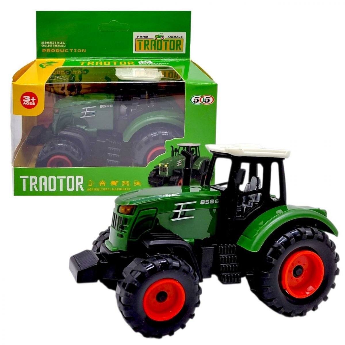 Фото1.Трактор (розмір: 12.5х7х7.5 см, в коробці)