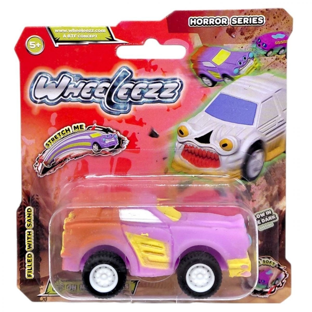 Фото2.Машинка-тягнучка серії Horror, Wheeleezz (РОЖЕВА)