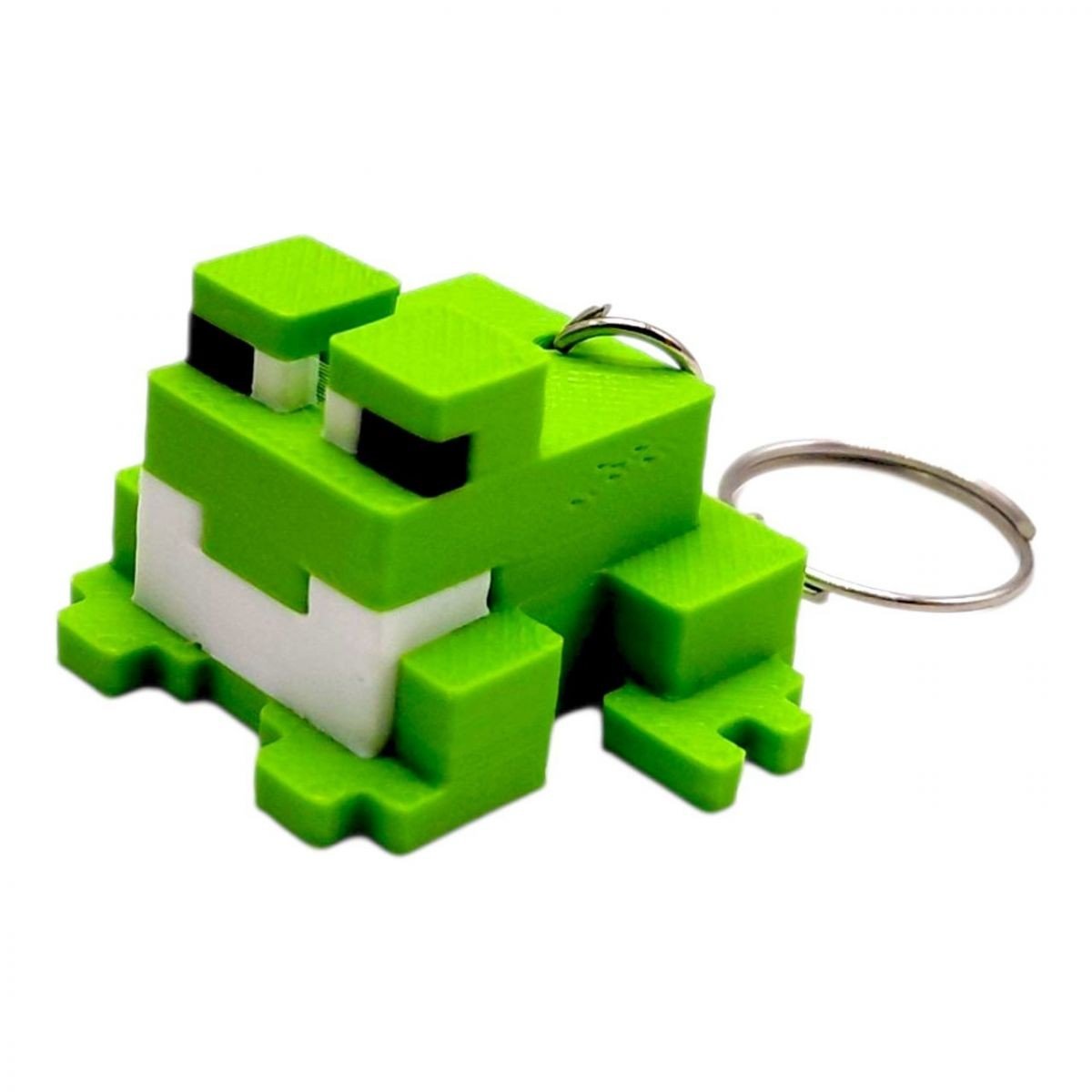 Фото1.3D Брелоки MINECRAFT / МАЙНКРАФТ FROG / ЖАБКА KEYCHAIN, ЗЕЛЕНА, 3D друк OYTOY (298041)