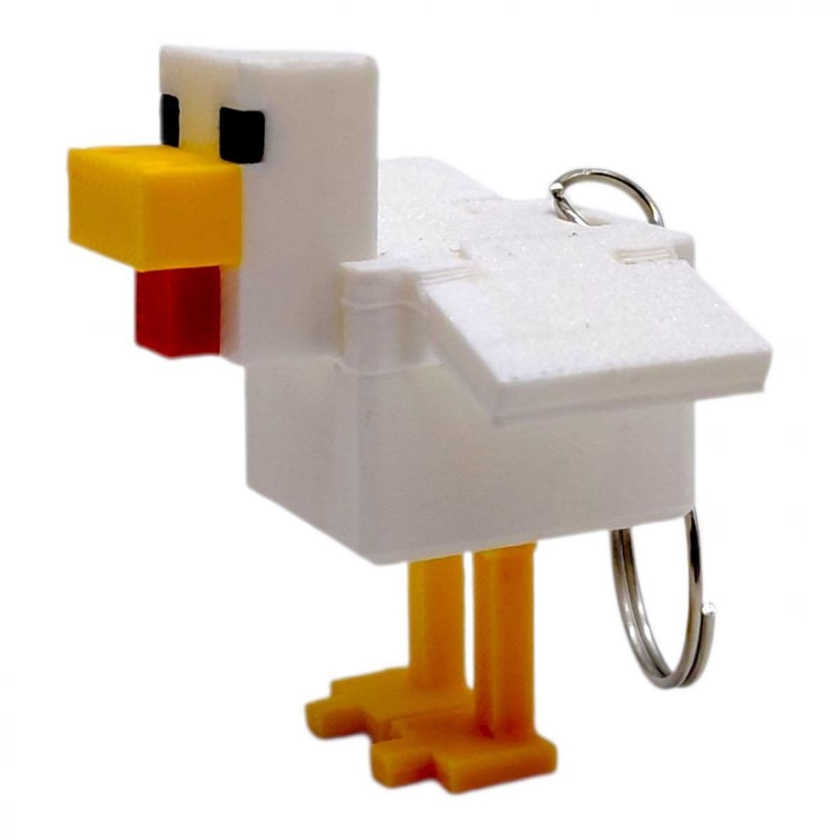 Фото1.3D Брелоки MINECRAFT / МАЙНКРАФТ CHICKEN/ КУРКА KEYCHAIN, 3D друк OYTOY (298044)