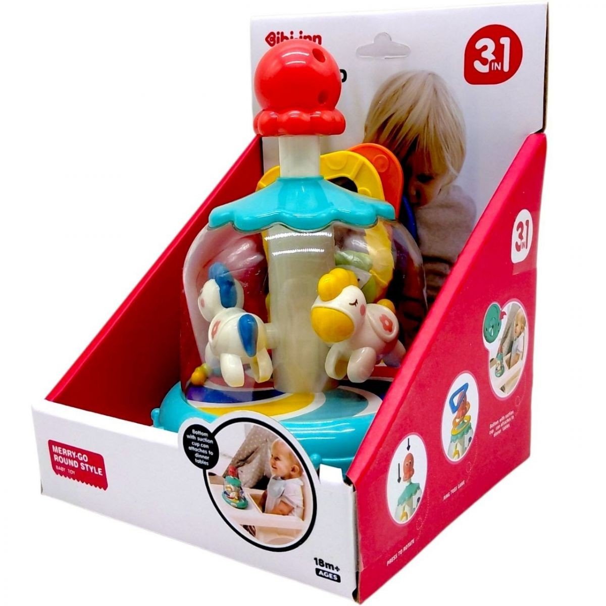 Фото1.Іграшка-Дзига дитяча, (13,5x18,5x13,5 см ) YG Toys (300770)