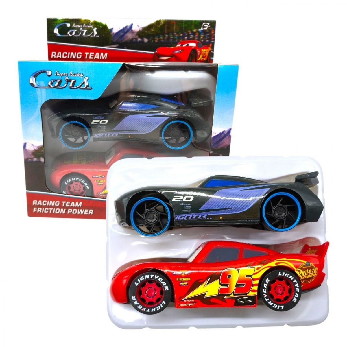 Фото1.Набір машин 2 шт. у наборі, герої, інерція Макквін / McQueen Star Toys (302317)