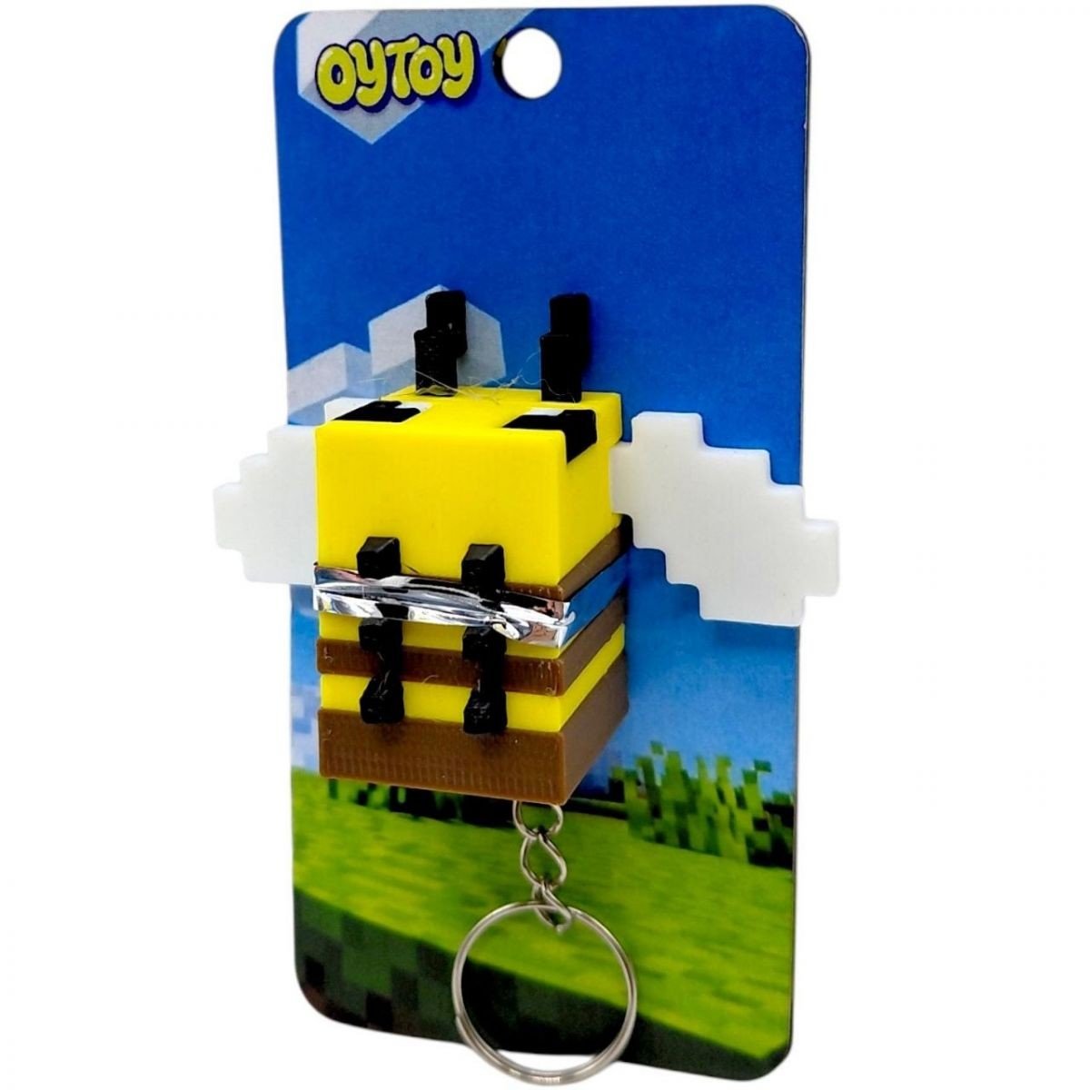 Фото1.Брелок (3D друк) Minecraft Bee/ Бджілка OYTOY (304023)