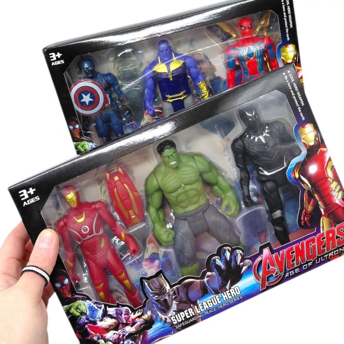 Фото2.Набір героїв MARVEL 6625 A 3шт.в коробці (ВИД 2)