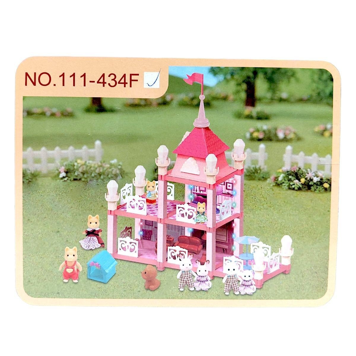 Фото2.Будиночок, 2 флоксові тварини, підсвічування, меблі, в коробці