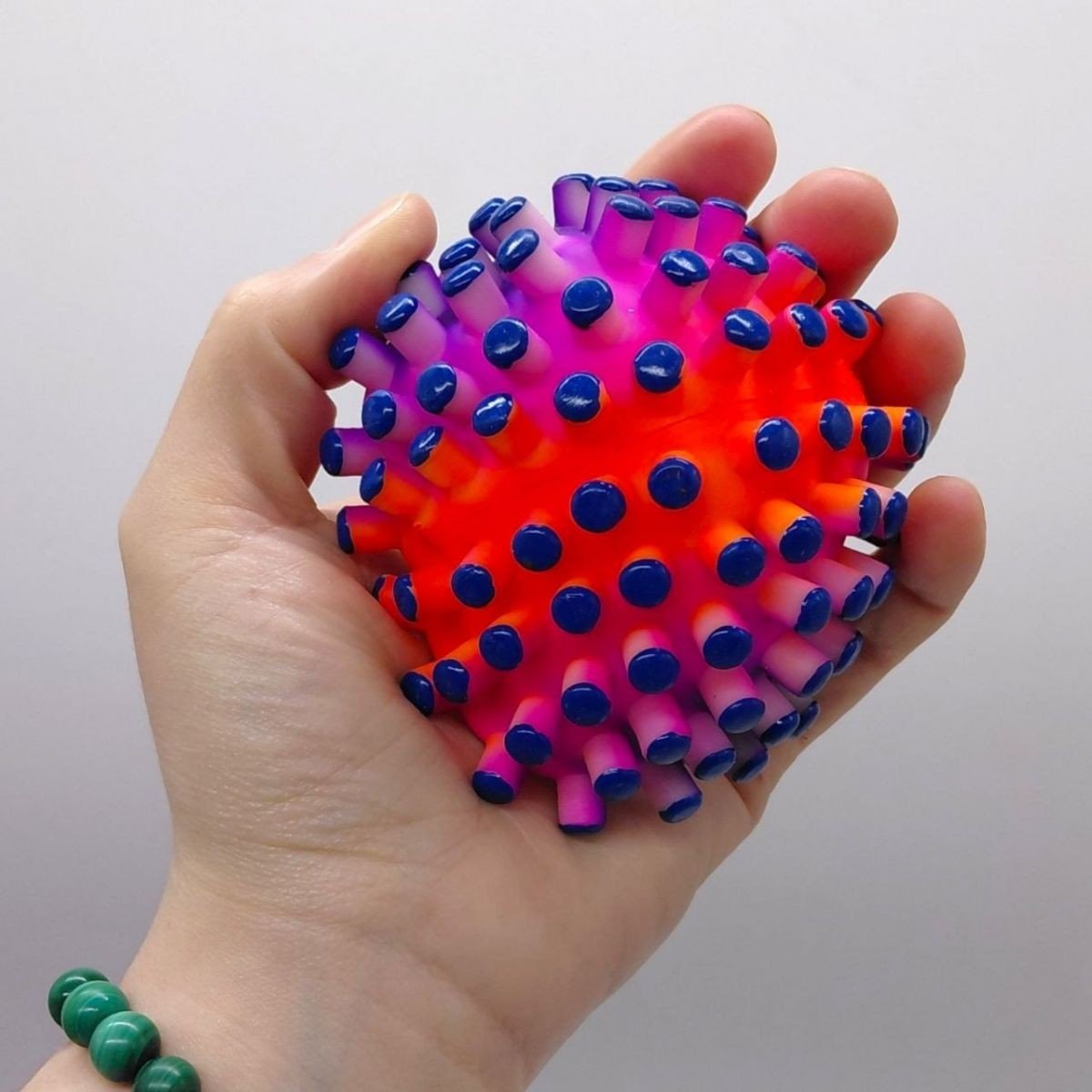 Фото2.Мʼяч гумовий 3ʼʼ (мікс кольори) 90г