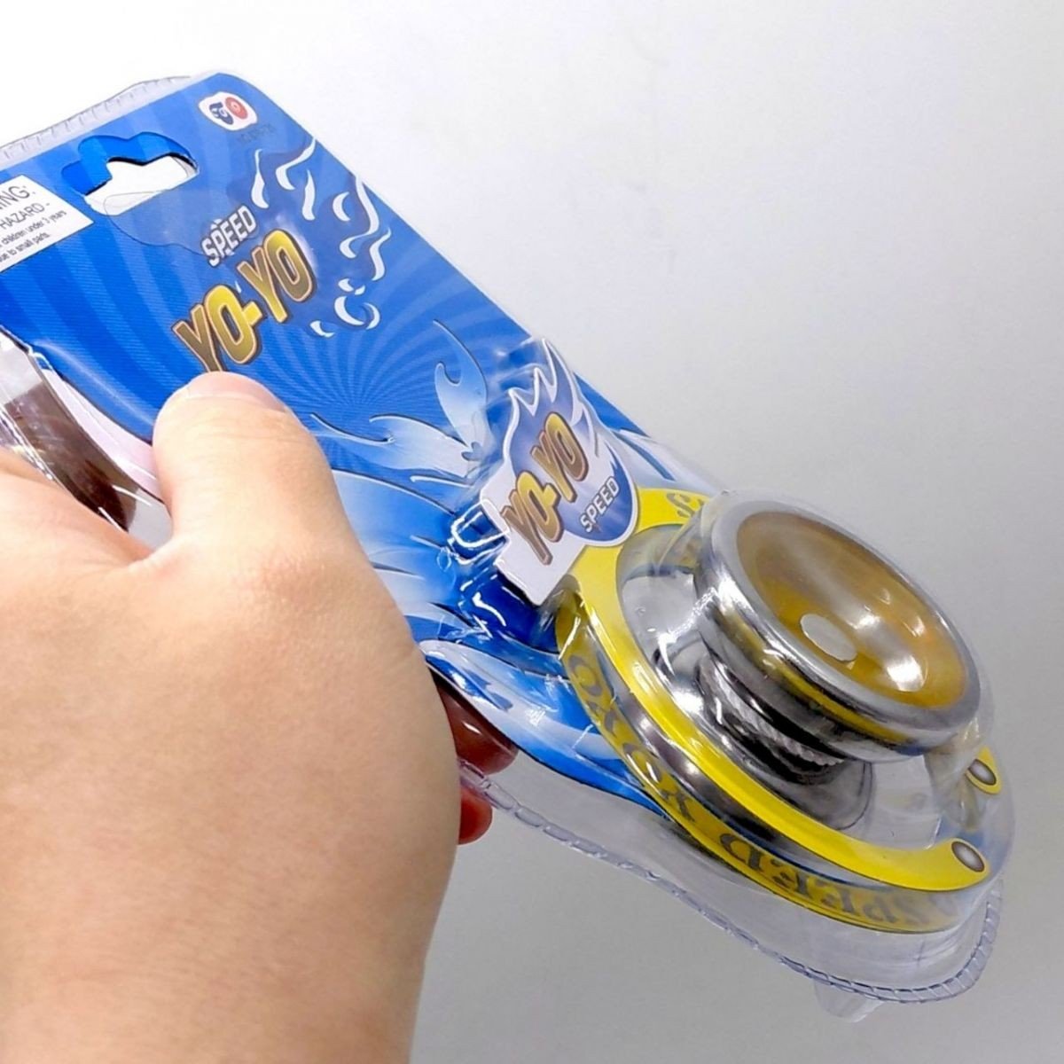 Фото2.Класична іграшка Йо-йо, слюда (СИНІЙ)