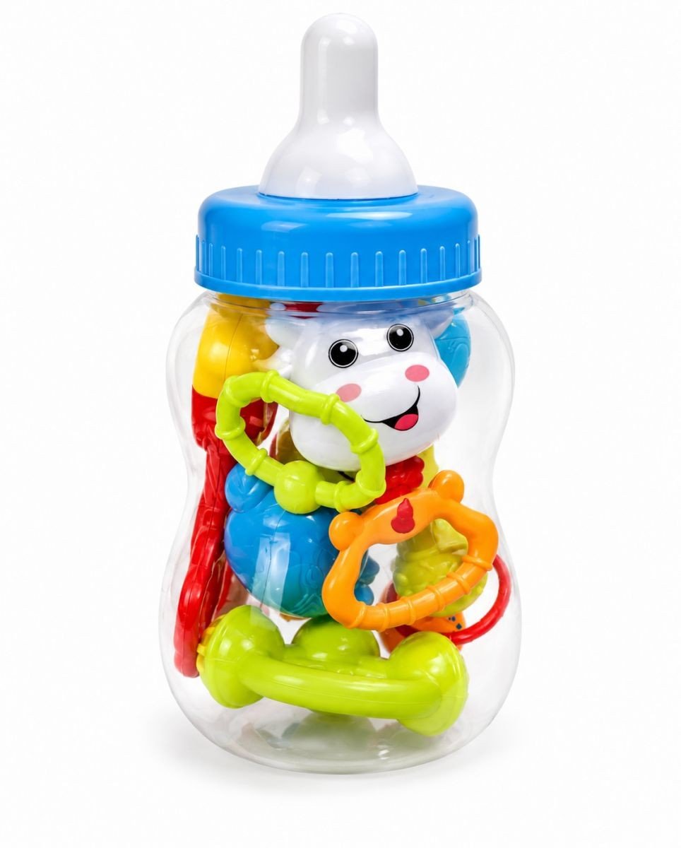 Фото2.Набір брязкалець в колбі, (Блакитний) huan le xing toys (300781)