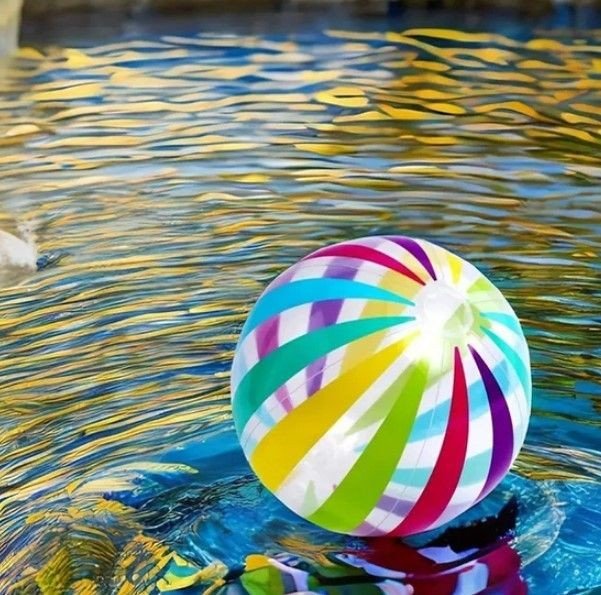 Фото2.Мʼяч надувний (107 см), Різнокольоровий дизайн