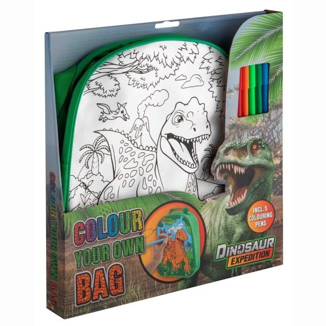 Фото3.Dinosaur Expedition Рюкзак-розмальовка з фломастерами Moxy (302714)