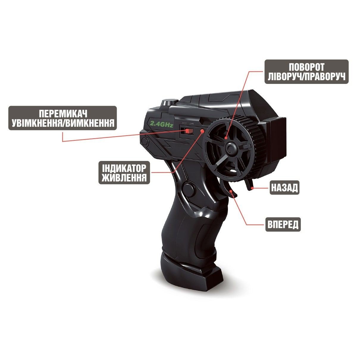 Фото7.Автомобіль Speed racing drift з р/к – Aeolus (жовтий, 1:16)