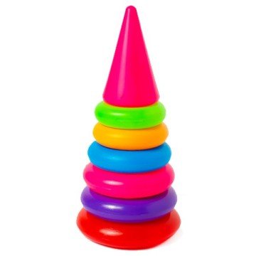 Фото1.Пірамідка №1 (6 кілець)