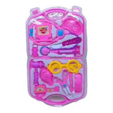 Фото1.Набір лікаря у валізі, 13 елем. (рожевий)