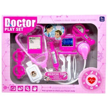 Фото1.Набір лікаря в коробці (РОЖЕВИЙ)