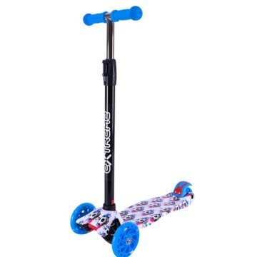 Фото1.Самокат дитячий 4-х коліс  MAXI, колеса PU світяться (БІЛИЙ)