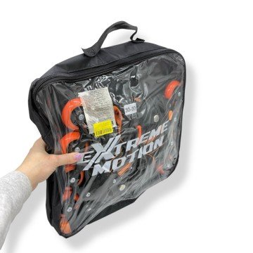 Фото1.Роликовi ковзани розмір M (34-37) колеса PU 1 світло  сумка (ПОМАРАНЧЕВІ)