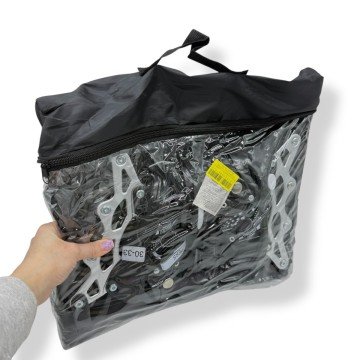 Фото1.Ролики колеса PVC розмір L (38-41) в сумці (ЧОРНІ)