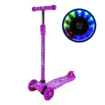 Фото1.Самокат дитячий 4-х коліс. MAXI, колеса PU світяться (ФІОЛЕТОВИЙ)