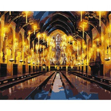 Фото1.Картина за номерами з фарбами металік 