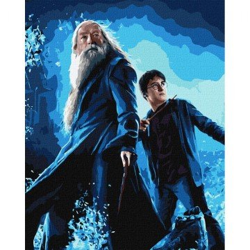 Фото1.Картина за номерами з фарбами металік 