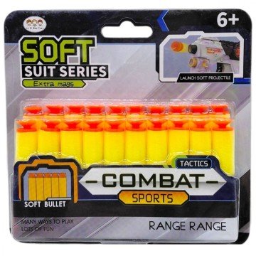 Фото1.М`які патрони (20 штук) з присосками, на листі