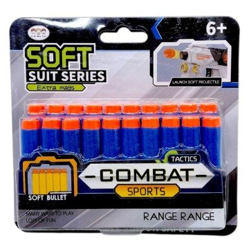 Фото1.Мʼякі патрони (20 штук) із присосками, на аркуші