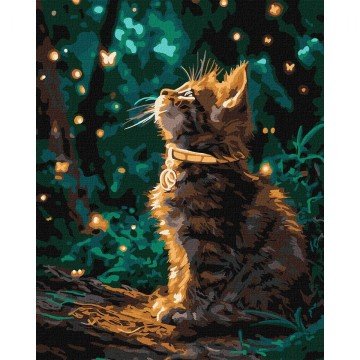 Фото1.Картина по номерах з фарбами металік 