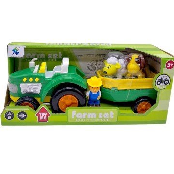 Фото2.Трактор, підсвічування, звуки, 3 фігурки, в коробці