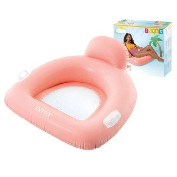 Фото1.Надувний плотик в коробці 114x107 см (РОЖЕВИЙ)