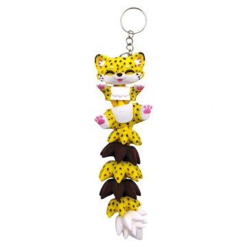 Фото1.3D Брелоки FLEXI CHEETAH LONG TAIL/ ГЕПАРД ХВОСТИК KEYCHAIN, 3D друк OYTOY (298149)