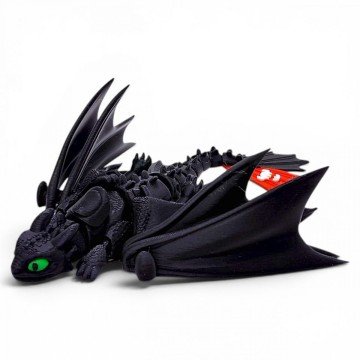 Фото1.ФІГУРКА 3D HERO DRAGON NIGHT FURY / НІЧНА ЛЮТЬ, 3D ДРУК 