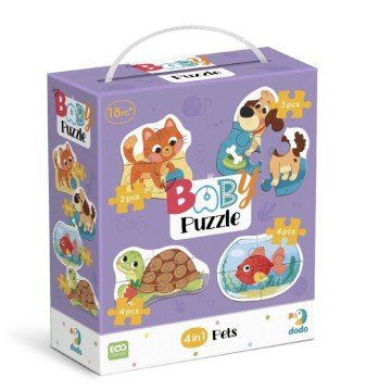 Фото1.Пазл 4 в 1 «Baby puzzle. Домашні тварини» Dodo (303139)