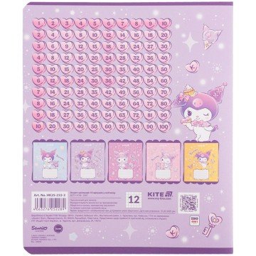 Фото10.Зошит 12 арк., кл., УФ лак + глітер, HK-3