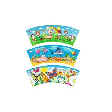 Фото1.Відерце з барвистим малюнком (блакитне)