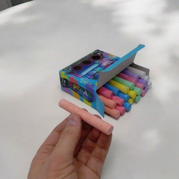 Фото1.Крейда для малювання на асфальті, 24 штуки (укр)