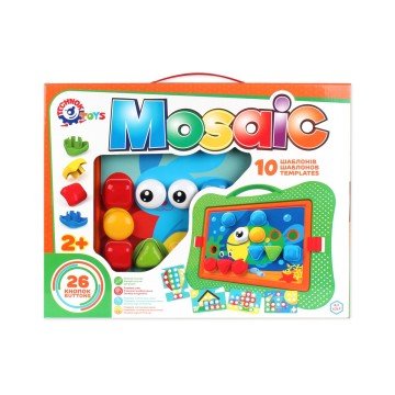 Фото2.Мозаїка ТехноК, 26 фішок, 10 трафаретів