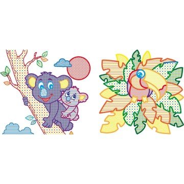 Фото1.Водні розмальовки з кольоровим контуром 