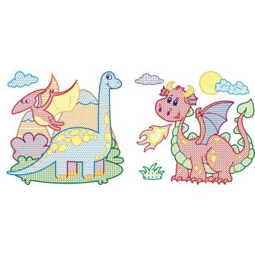 Фото1.Водні розмальовки з кольоровим контуром 