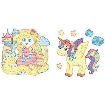 Фото1.Водні розмальовки з кольоровим контуром 