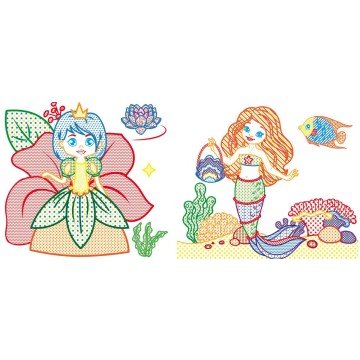 Фото2.Водні розмальовки з кольоровим контуром 