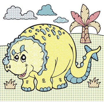 Фото1.Водна розфарбування Динозаври, укр