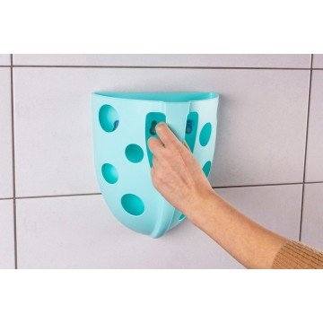 Фото1.Органайзер для ванної (+12 кульок), рожевий