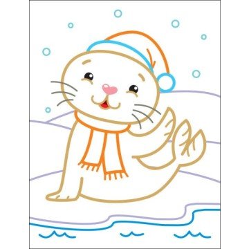 Фото2.Розмальовки з кольоровим контуром 