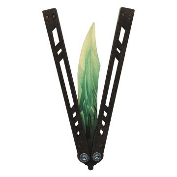 Фото1.Сувенірний ніж «Метелик DRAGON GLASS», Смарагд