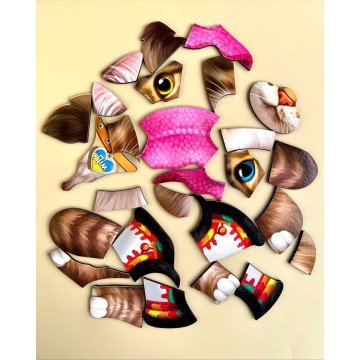 Фото1.Контурний пазл 