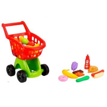 Фото1.Візок для супермаркету з набором продуктів